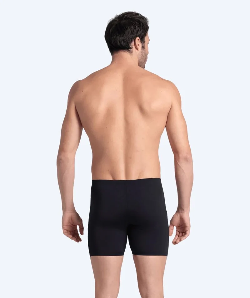 Arena lange Badehose für Herren - Straight Line - Schwarz/Gelb