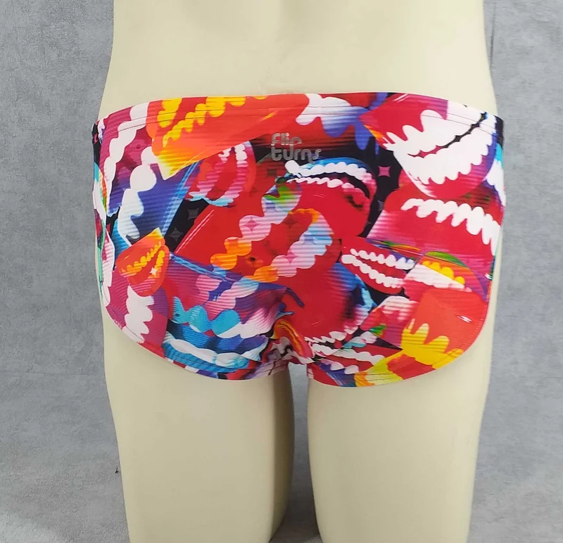 Speedo Herren Flipturns Brief weiß-rot