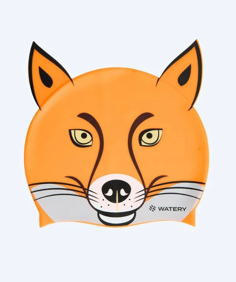 Watery Badekappe für Kinder - Dashers - Fox (Orange/Grau)
