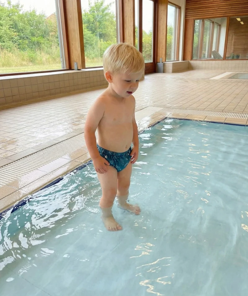Watery Schwimmwindelhosen für Kinder - Foss Lining Nappy - Atlantic Blue