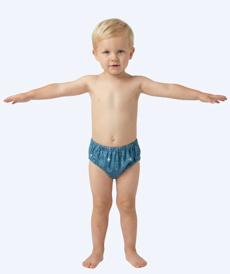 Watery Schwimmwindelhosen für Kinder - Foss Lining Nappy - Atlantic Blue