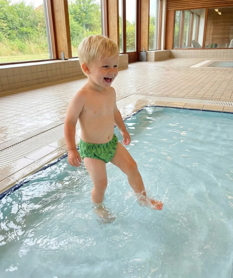 Watery Schwimmwindelhosen für Kinder - Foss Lining Nappy - Atlantic Green