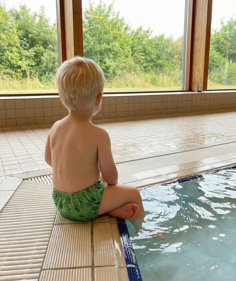 Watery Schwimmwindelhosen für Kinder - Foss Lining Nappy - Atlantic Green