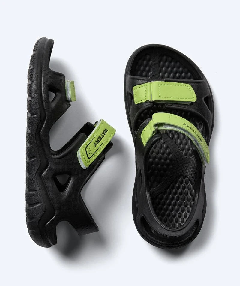 Watery Badeschuhe für Kinder - Ozana - Schwarz/Grün