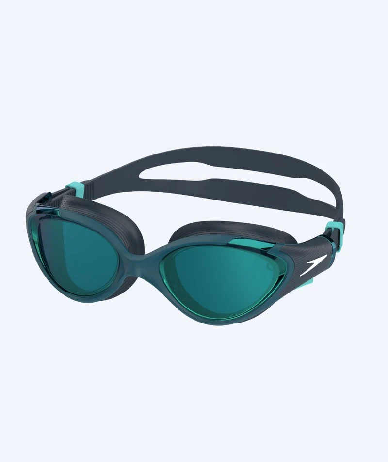 Speedo Schwimmbrille für Freizeitschwimmer - Biofuse 2.0 Mirror - Dunkelblau/Grün
