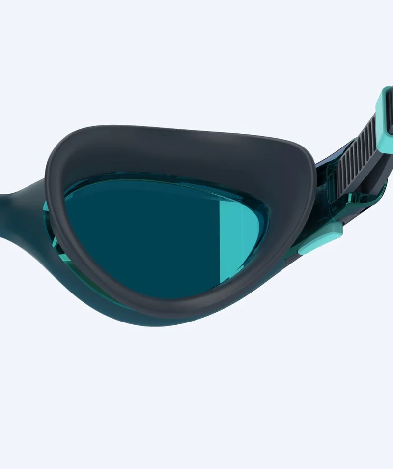 Speedo Schwimmbrille für Freizeitschwimmer - Biofuse 2.0 Mirror - Dunkelblau/Grün