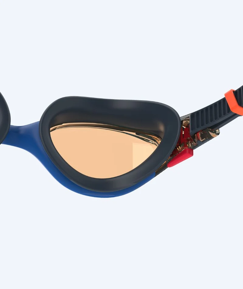 Speedo Schwimmbrille für Freizeitschwimmer - Biofuse 2.0 - Dunkelblau/Orange