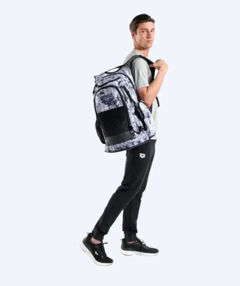 Arena Schwimmrucksack - All Set 45L - Weiß/Schwarz