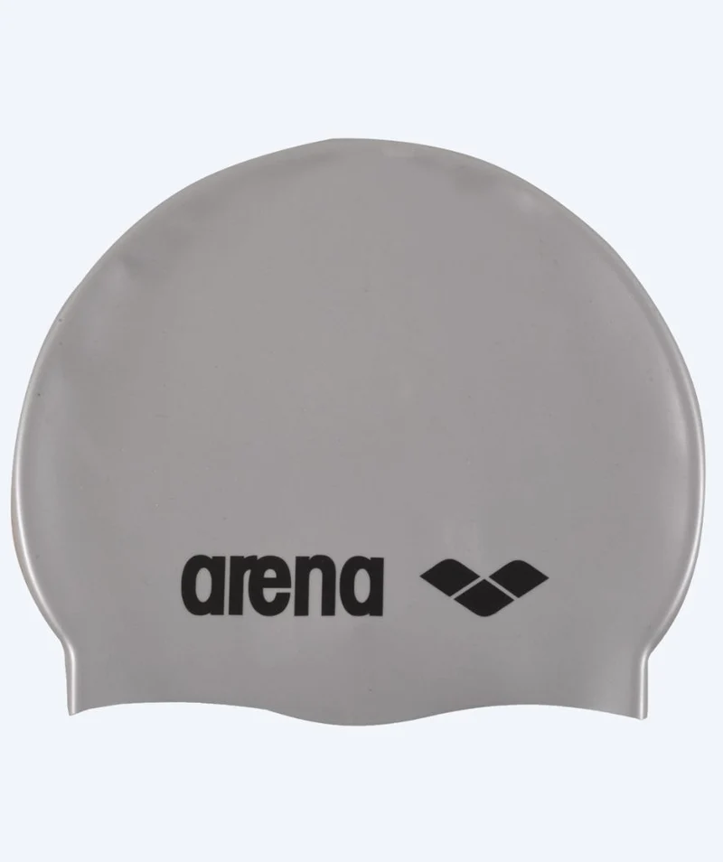 Arena Badekappe für Junioren (6-12) - Classic Silicone - Silber