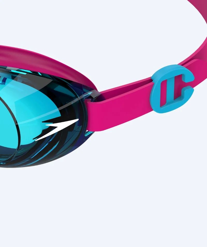 Speedo Schwimmbrille für Kinder (3-6) - Jet 2.0 - Hellrosa/Blau