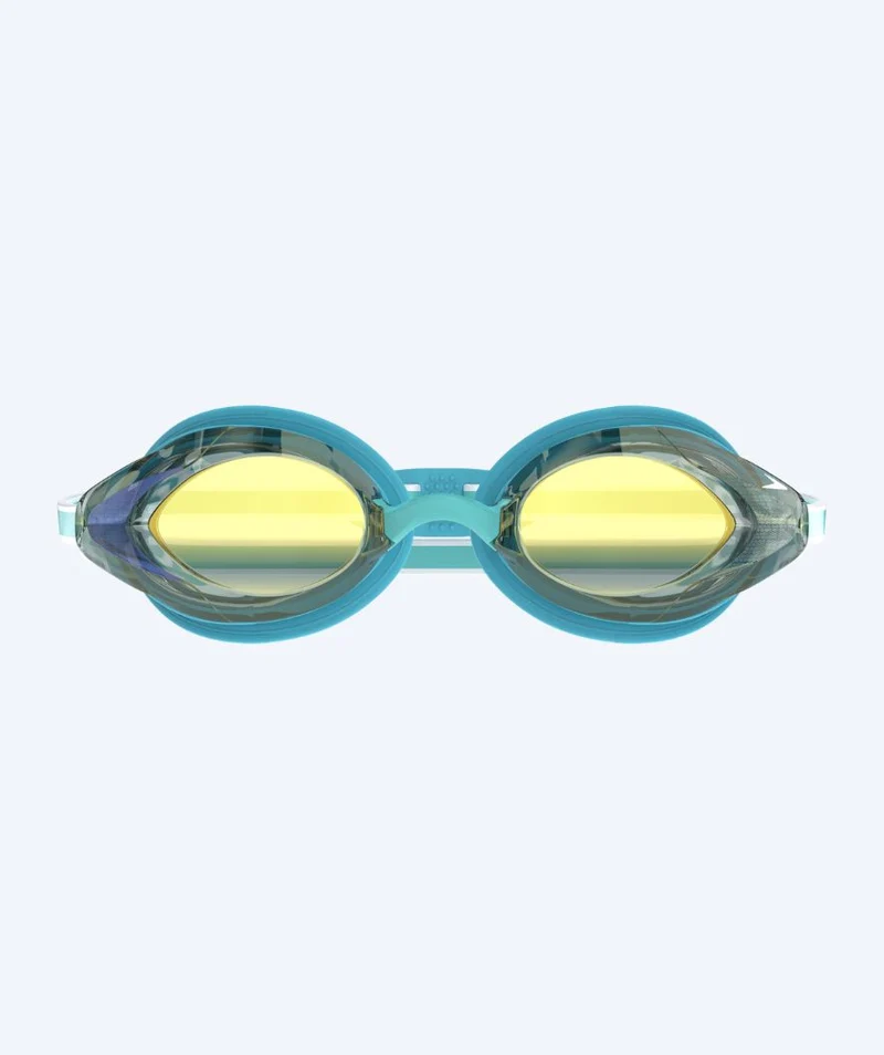 Speedo Elite Schwimmbrillen für Damen - Vanquisher 3.0 Mirrored - Türkis/Gold
