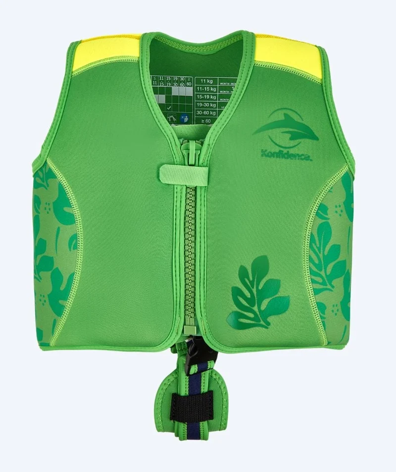 Konfidence Schwimmweste für Kinder (2-12) - Original - Grün/Gelb
