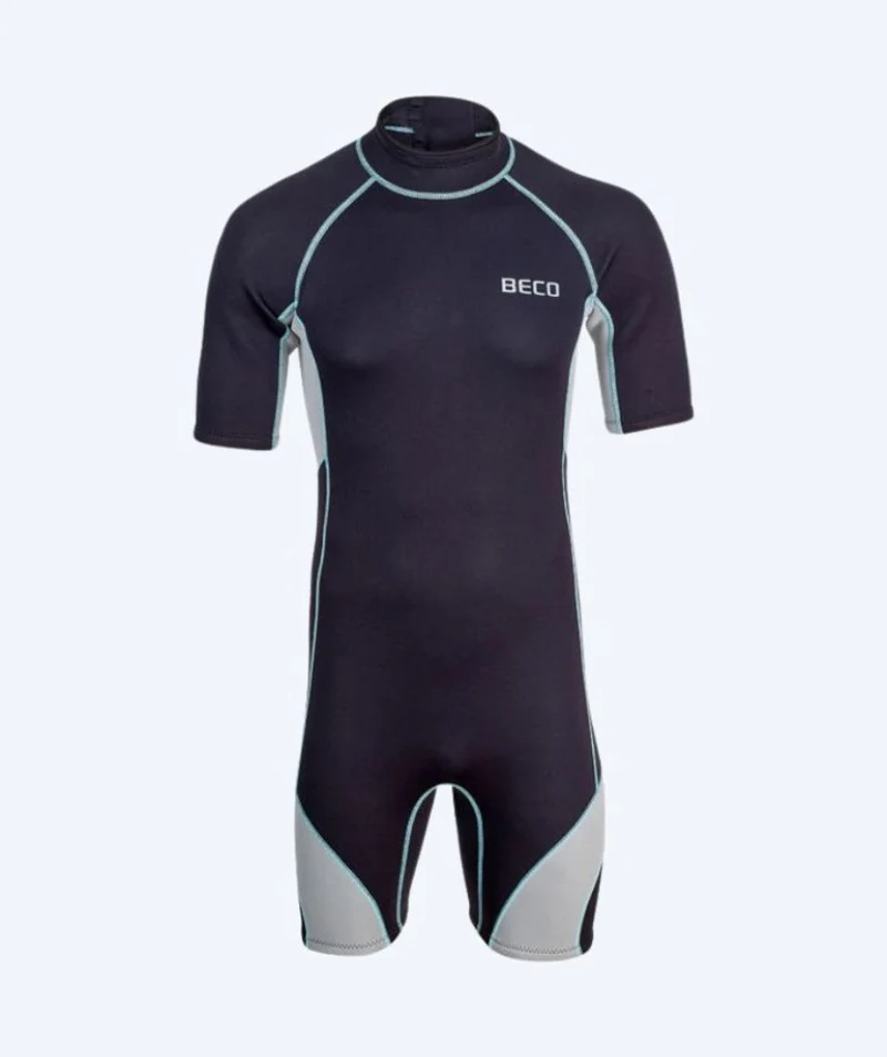 Beco Neoprenanzug für Herren - Neoprene Shorty - Schwarz/Grau