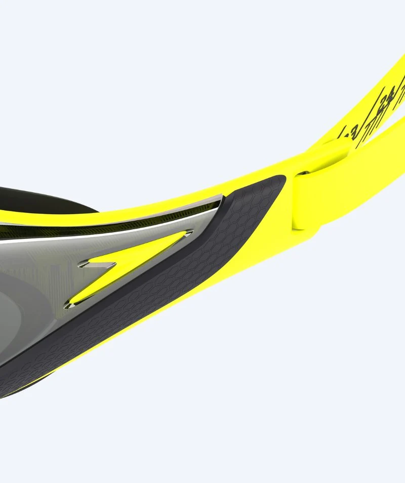Speedo Elite Schwimmbrillen - Fastskin Pure Focus Mirror - Gelb/Schwarz
