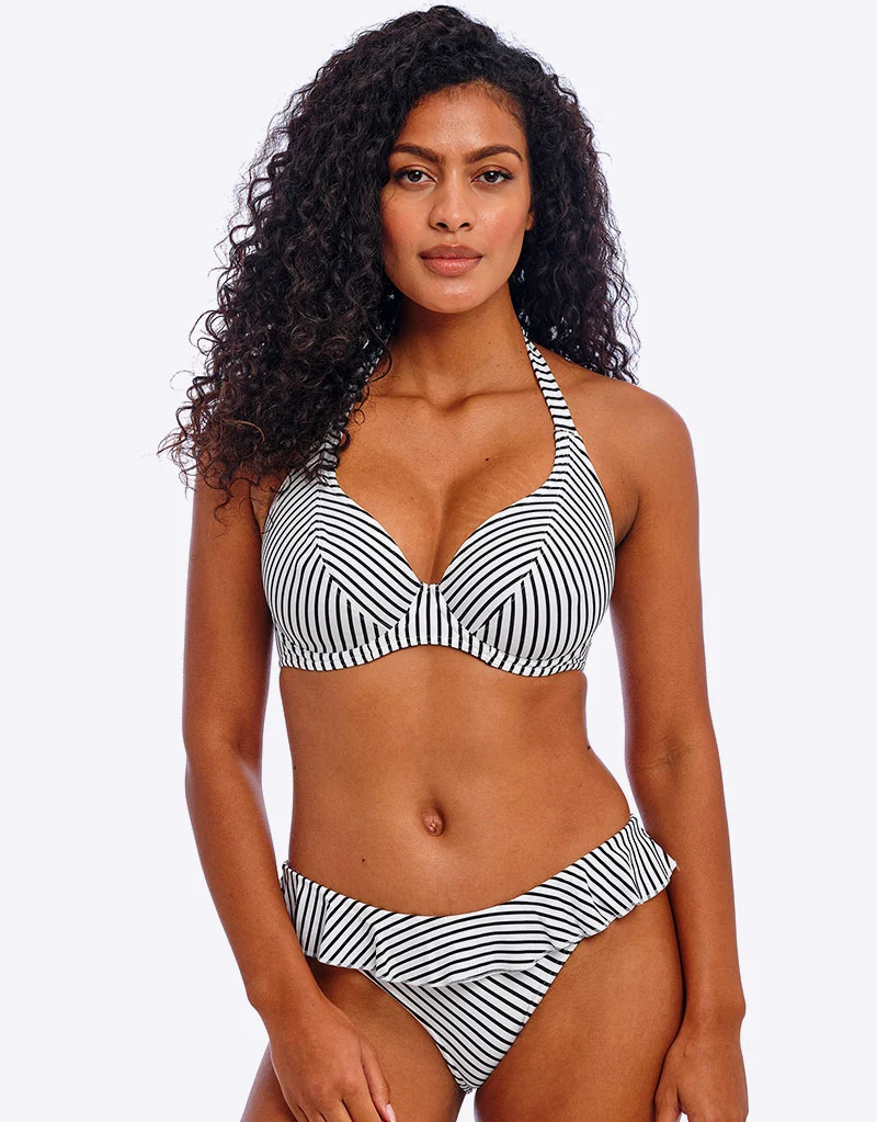 Freya Jewel Cove Italini Bikini Brief Black Stripe