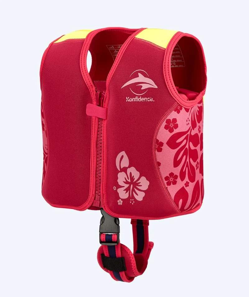 Konfidence Schwimmweste für Kinder (2-12) - Original - Hellrosa/Gelb