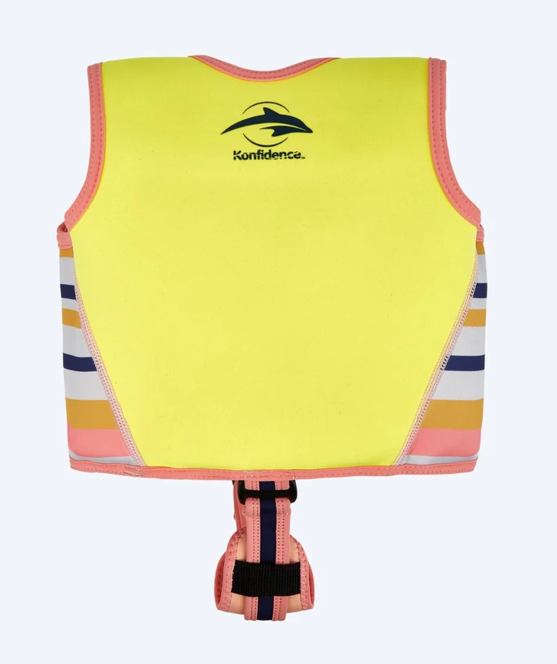 Konfidence Schwimmweste für Kinder (2-12) - Original - Gelb/Hellrosa