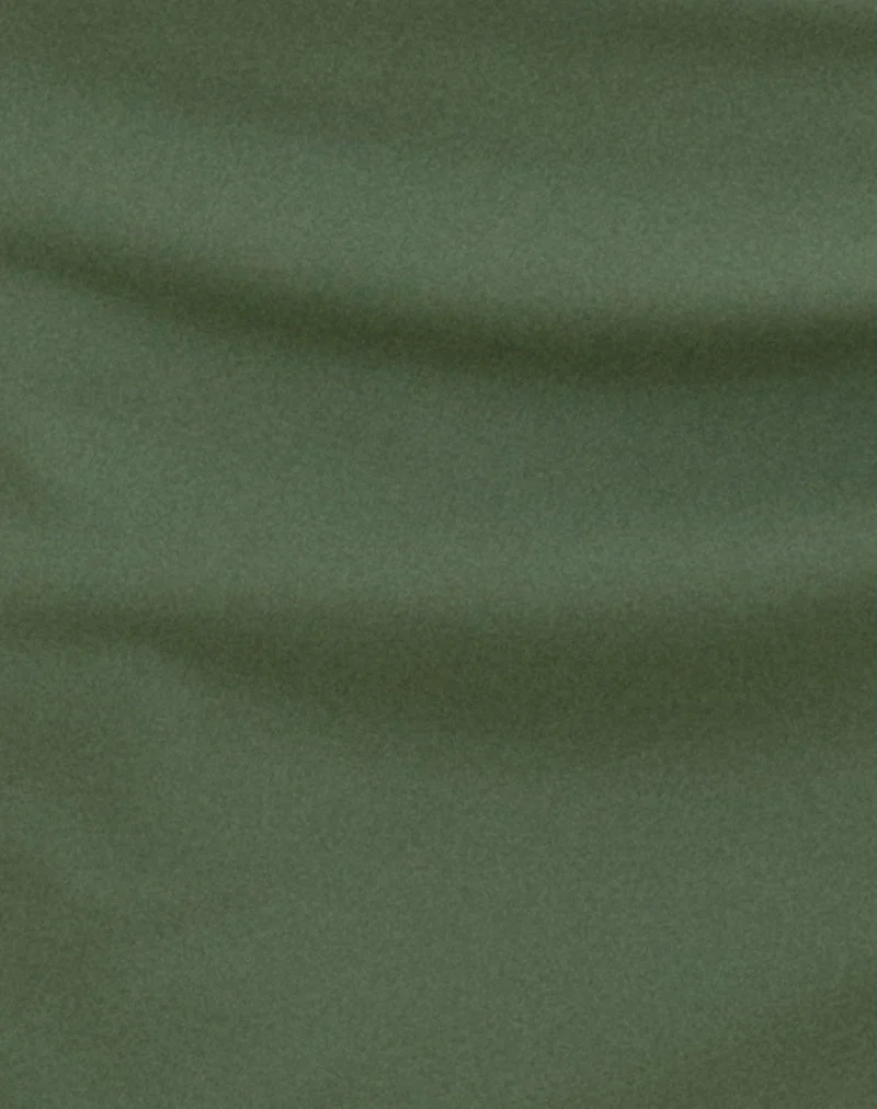Purwa Sarong in mattem Dunkelgrün