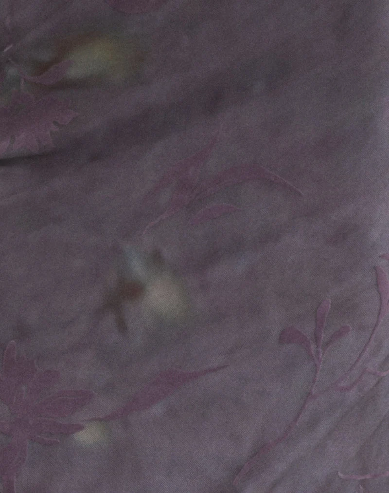 Alfreda Maxirock in Flare Flower Purple