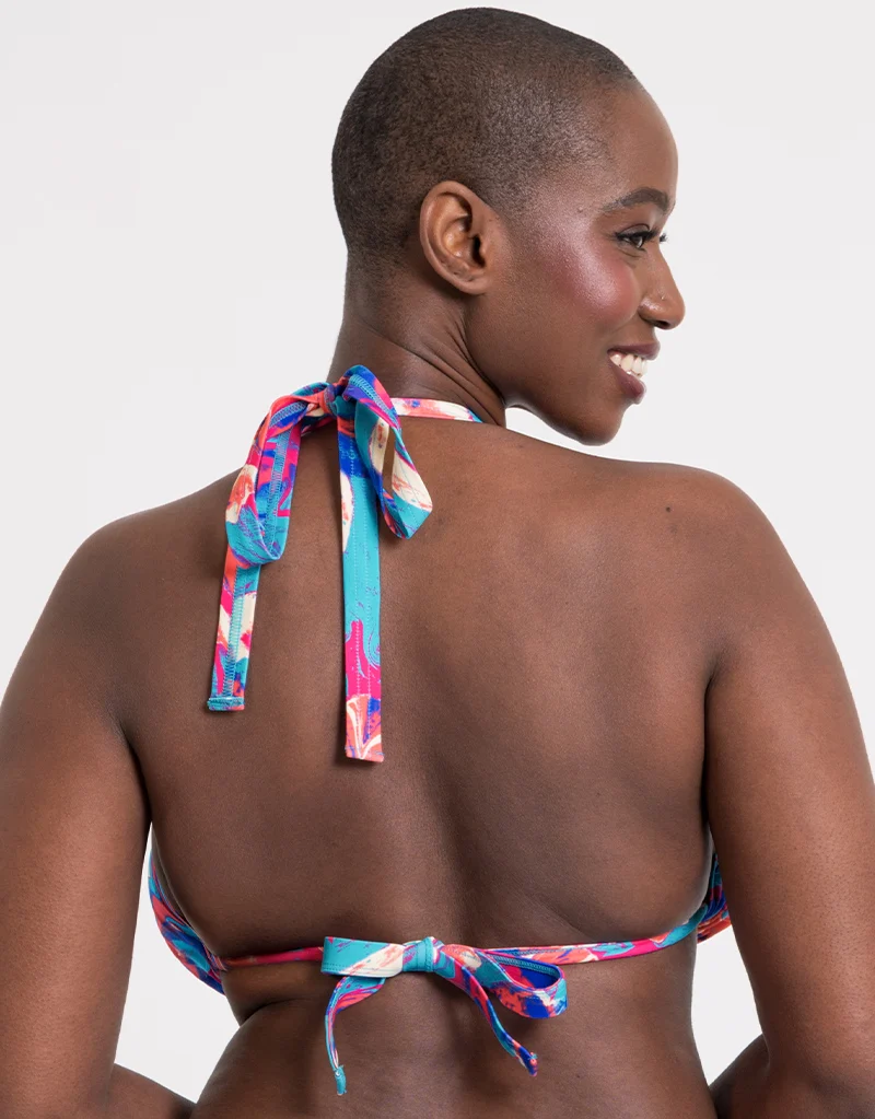 Curvy Kate Ibiza String Bikini Top Print Mix
