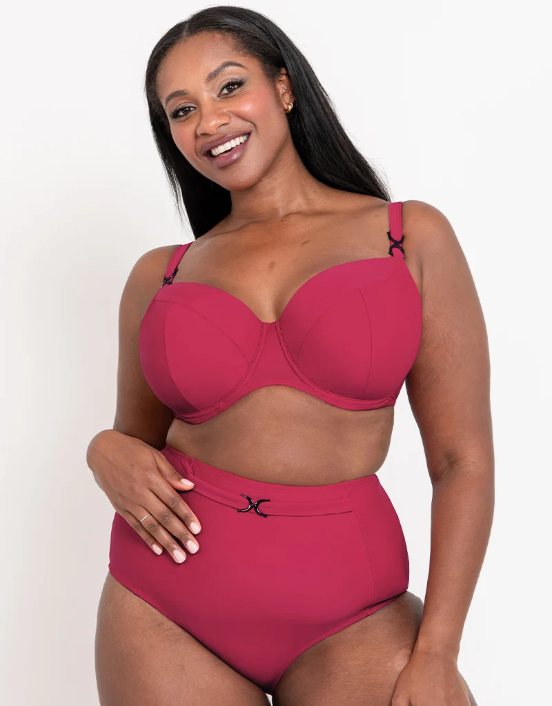 Flirtelle Verona Beach High Waist Bikini Brief Crimson