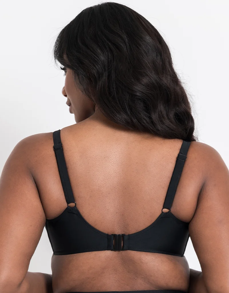 Flirtelle Verona Beach Padded Balcony Bikini Top Black