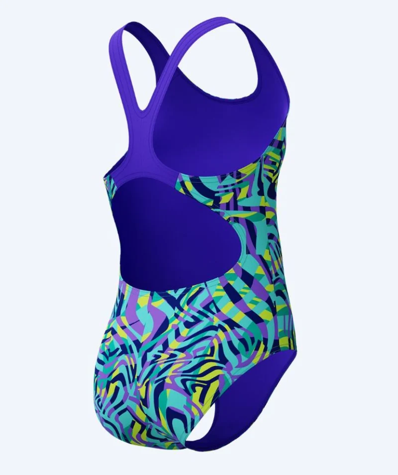 Speedo Badeanzug für Mädchen - Allover Digital Splashback - Lila/Türkis