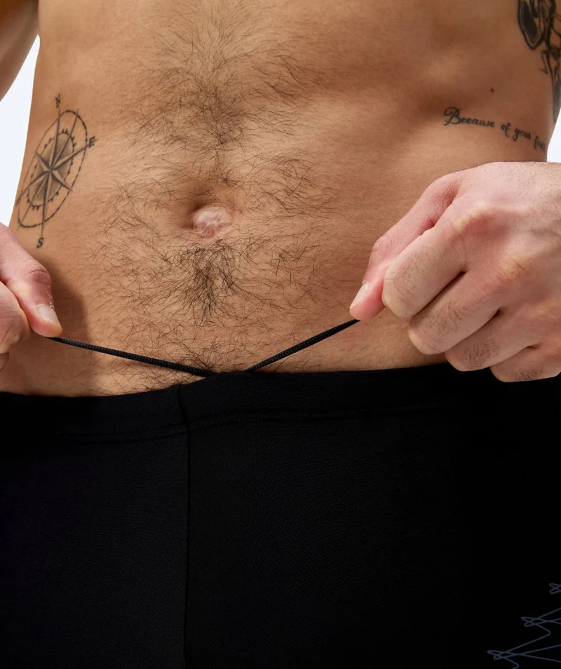 Speedo Aquashorts für Herren - Medley Logo - Schwarz/Dunkelgrau