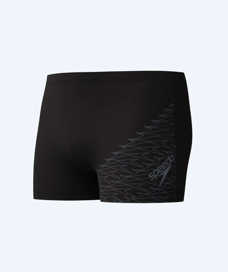 Speedo Aquashorts für Herren - Medley Logo - Schwarz/Dunkelgrau
