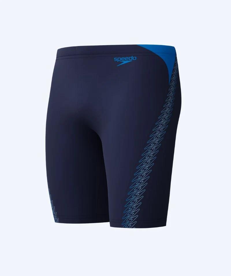 Speedo lange Badehose für Herren - Hyperboom Splice - Dunkelblau/Blau
