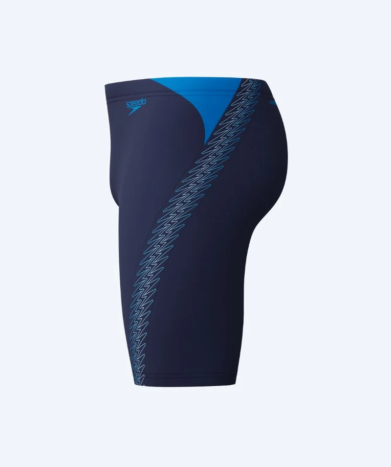 Speedo lange Badehose für Herren - Hyperboom Splice - Dunkelblau/Blau