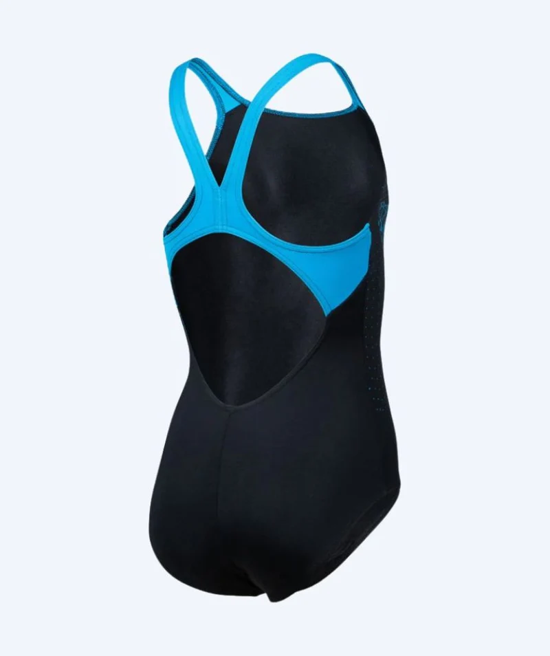 Arena Badeanzug für Mädchen - Butterfly - Schwarz/Blau
