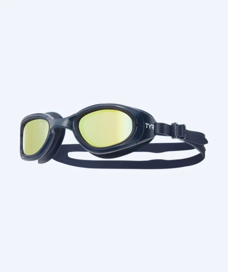 TYR Schwimmbrille für Freizeitschwimmer - Spec OPS 2.0 Mirror - Gold/Dunkelblau