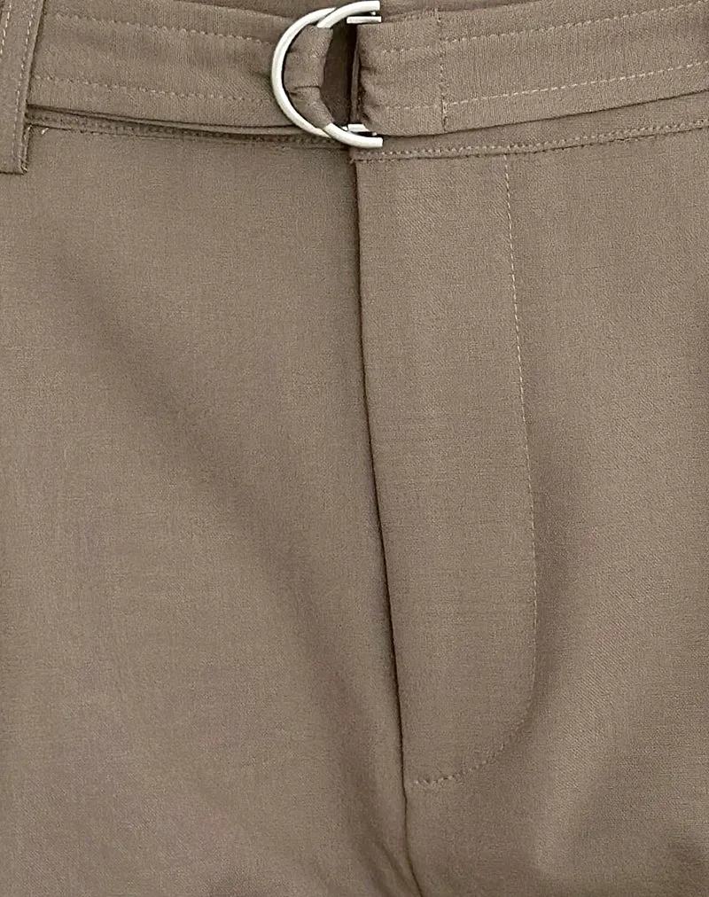 Miluta Shorts in Tailoring, Dunkelbeige