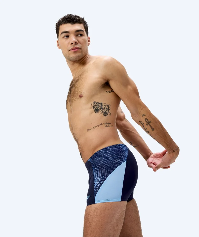 Speedo Aquashorts für Herren - Endurance Max Splice - Dunkelblau/Blau