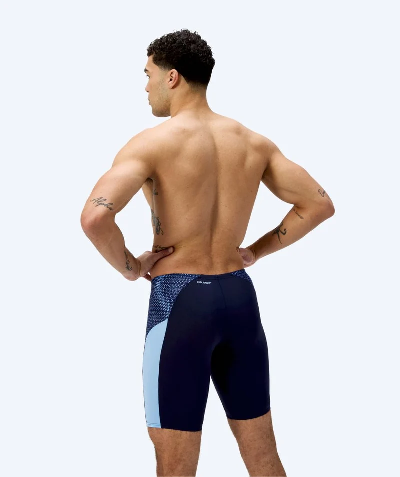 Speedo lange Badehose für Herren - Endurance Max Splice - Dunkelblau/Hellblau