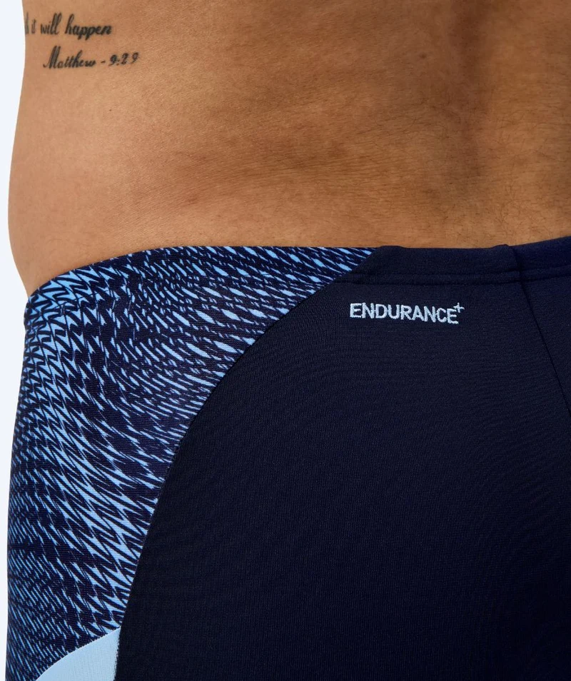 Speedo lange Badehose für Herren - Endurance Max Splice - Dunkelblau/Hellblau