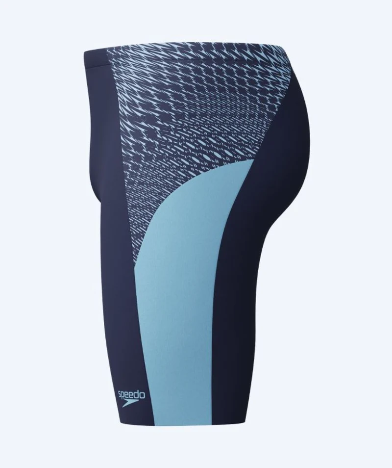 Speedo lange Badehose für Herren - Endurance Max Splice - Dunkelblau/Hellblau