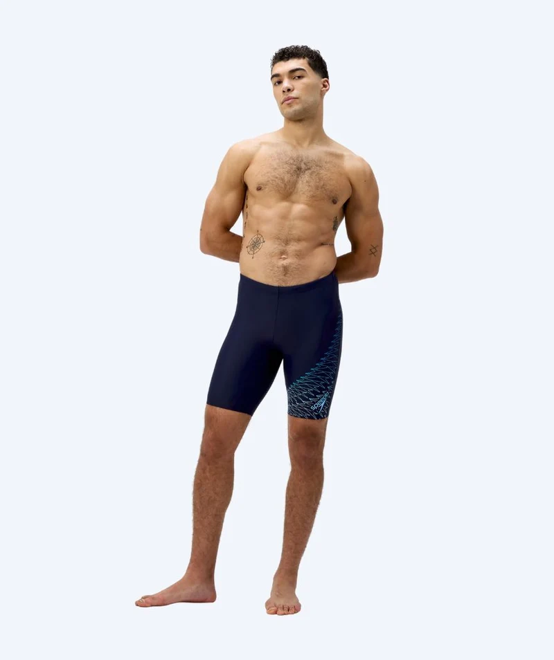 Speedo lange Badehose für Herren - Medley Logo - Dunkelblau