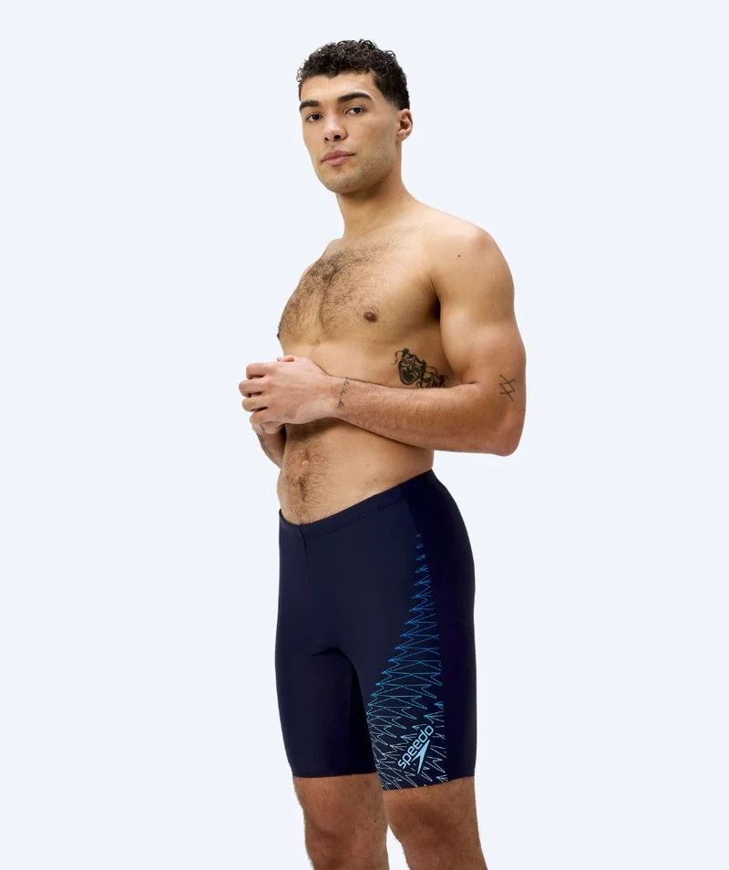 Speedo lange Badehose für Herren - Medley Logo - Dunkelblau