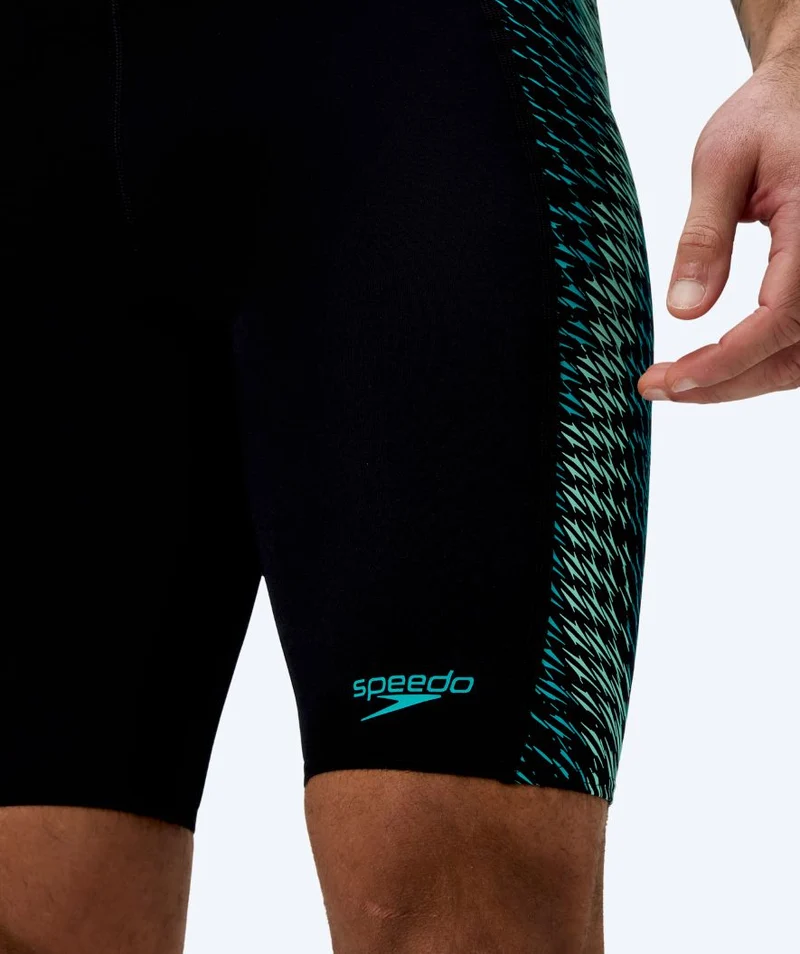 Speedo lange Badehose für Herren - Endurance Max Tech Pannel - Schwarz/Grün