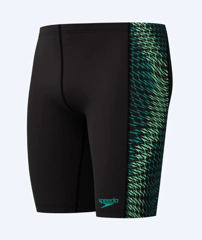 Speedo lange Badehose für Herren - Endurance Max Tech Pannel - Schwarz/Grün