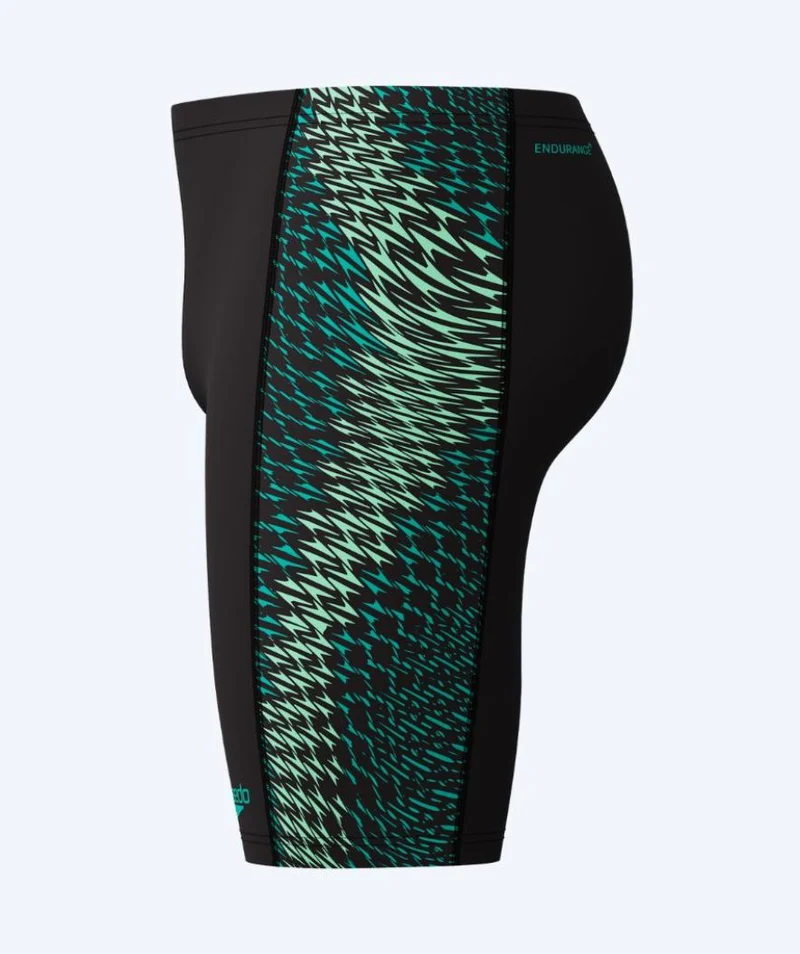 Speedo lange Badehose für Herren - Endurance Max Tech Pannel - Schwarz/Grün