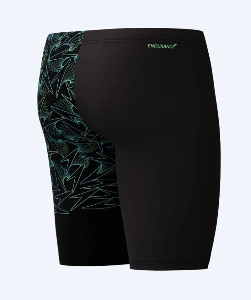 Speedo lange Badehose für Herren - Hyperboom V-Cut - Schwarz/Grün