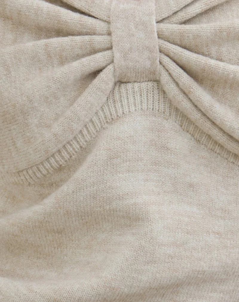 Sikuna Bow Jumper in Hafer