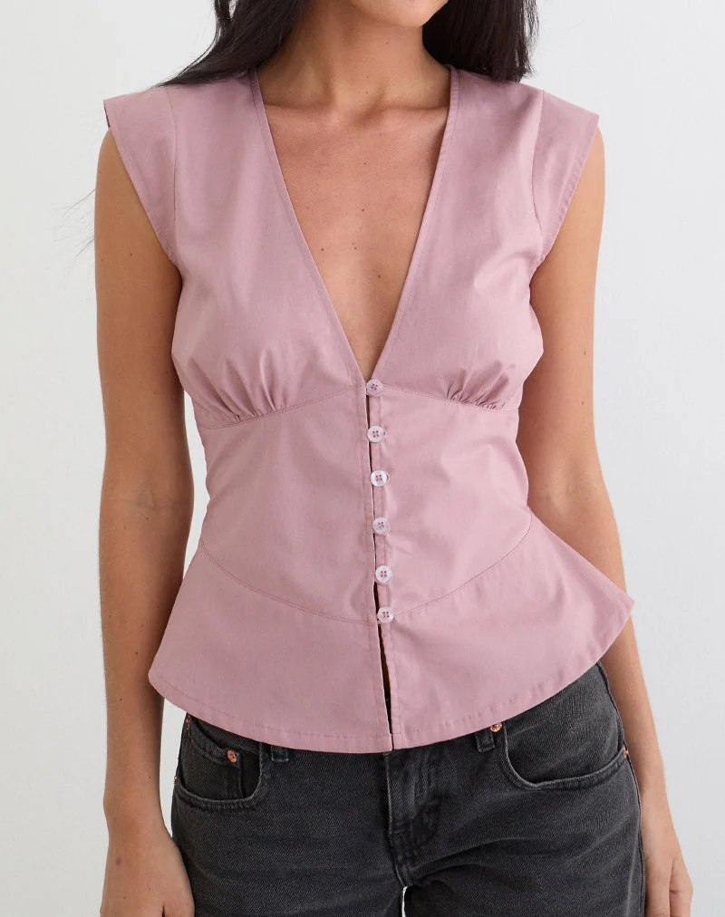 Devlon Bluse in Altrosa
