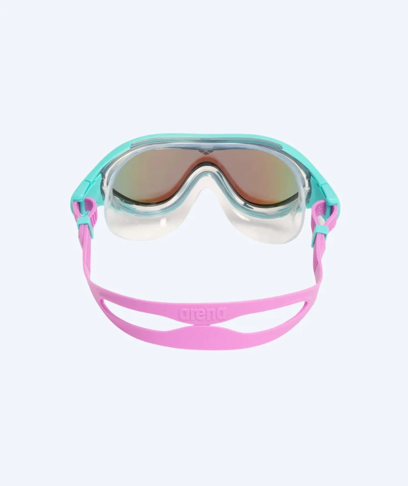 Arena Schwimmmaske für Kinder (6-12) - The One - Türkis/Lila (Mirror Scheiben)