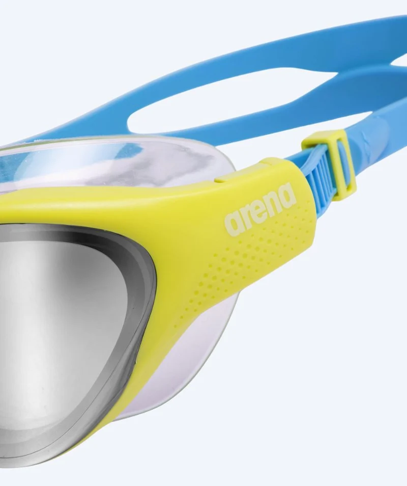 Arena Schwimmmaske für Kinder (6-12) - The One - Gelb/Silber (Mirror Scheiben)