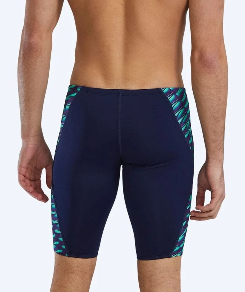 TYR lange Badehose für Herren - Evolved Blade Splice - Dunkelblau/Grün