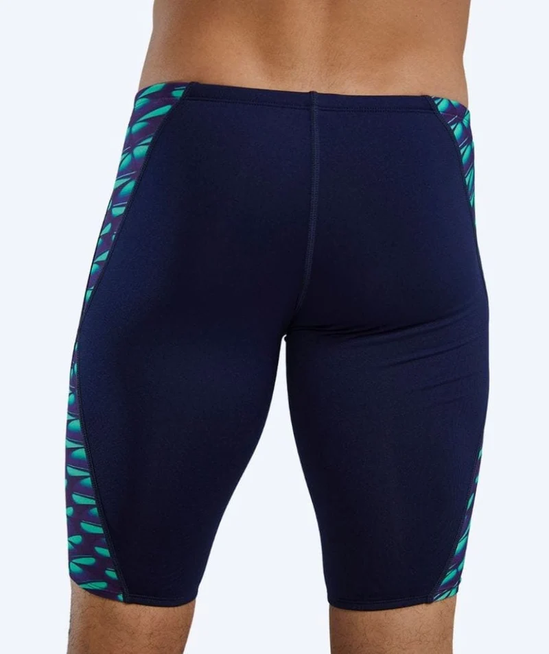 TYR lange Badehose für Herren - Evolved Blade Splice - Dunkelblau/Grün